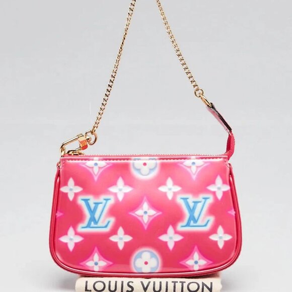 Louis Vuitton Fuchsia Neon Monogram Vernis Valentines Day Mini Accessories Po... - Picture 12 of 12
